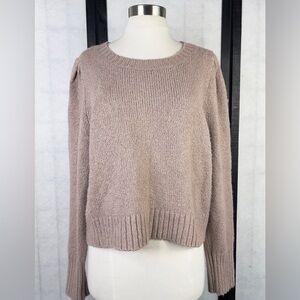 Anthropologie Dusty Pink Crew Neck Sweater